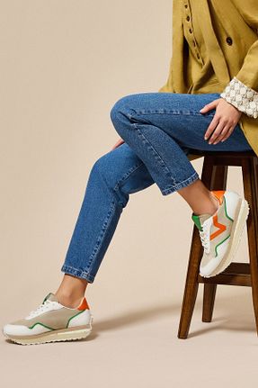 کفش اسنیکر سفید زنانه بند دار Bestyle - کد 820322888