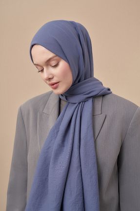 شال سرمه ای زنانه پنبه ای ARMANDA - کد 849125618