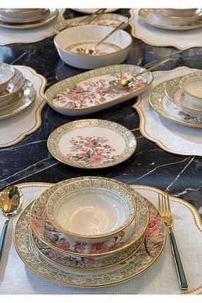 سرویس غذاخوری بژ 6 نفره Onedekor - کد 837133118