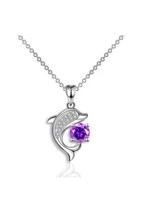 گردنبند نقره بنفش زنانه 925 عیار AstoriaSilver - کد 825287617