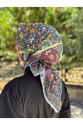 دستمال گردن سبز زنانه پنبه ای MONOOR - کد 849133970