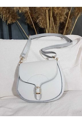 کیف دوشی طوسی زنانه چرم مصنوعی NATİ LİNE - کد 692576147