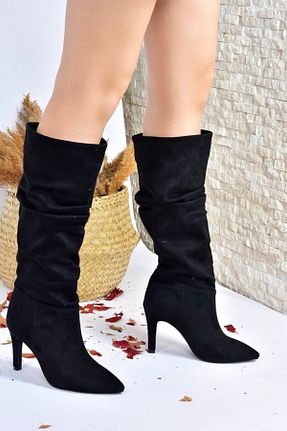 چکمه مشکی زنانه جیر Fox Shoes - کد 195498649