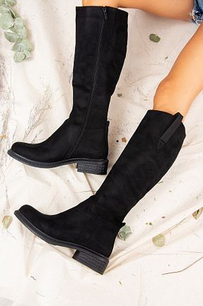 چکمه مشکی زنانه جیر Fox Shoes - کد 50932189