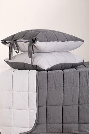 روتختی دونفره طوسی پنبه ای POMELO HOME - کد 837765937