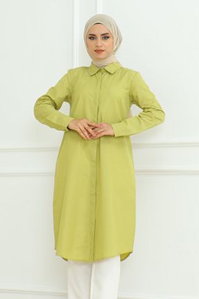 تونیک حجاب سبز زنانه پنبه پلی استر Eliva - کد 848897584