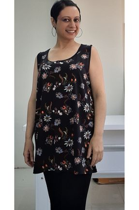 تیشرت سایز بزرگ مشکی زنانه سایز بزرگ Mertcan Butik - کد 849143395