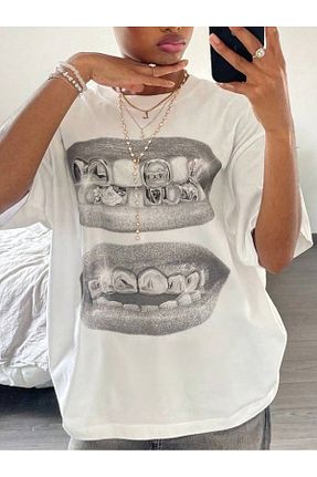 تیشرت سفید زنانه Relaxed Bengi Clothing - کد 849148334
