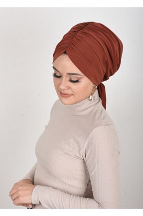کلاه شنای حجاب نارنجی زنانه OykumBone - کد 194470740