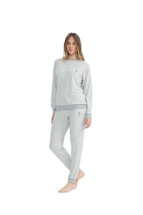 ست لباس راحتی طوسی زنانه ساده U.S. Polo Assn. - کد 849207414