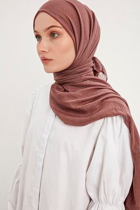 روسری صورتی پلی استر Saless - کد 407067759