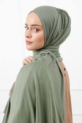 روسری سبز پنبه ای Saless - کد 59099151