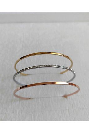 دستبند استیل (فولاد) رنگی زنانه استیل ضد زنگ brctaki - کد 849228676