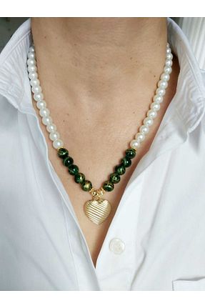 گردنبند مروارید سبز DEVİ fashion - کد 782337053