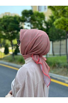 دستمال گردن نارنجی زنانه پنبه ای MONOOR - کد 849252494
