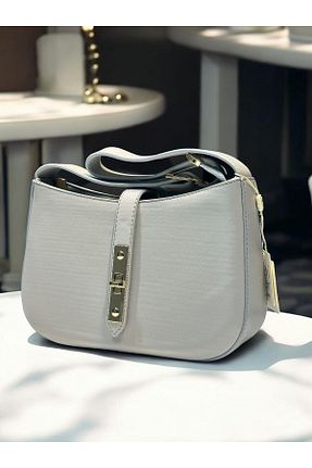 کیف دوشی طوسی زنانه چرم مصنوعی Levidor - کد 849309364
