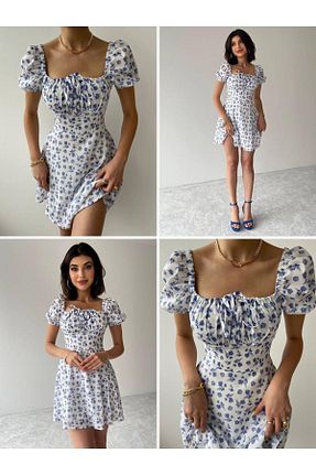 لباس سفید زنانه بافتنی WOWBUTİK - کد 331629031