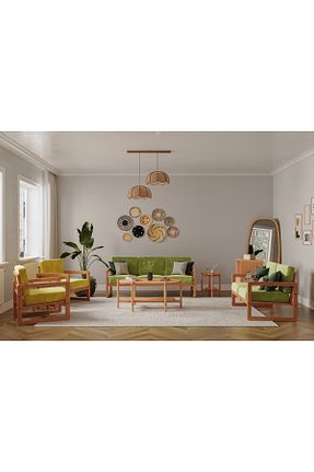 کاناپه سبز مخمل Quppa Home - کد 849455444