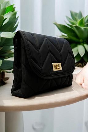 کیف پورتفوی و کلاچ مشکی زنانه چرم مصنوعی Labarna - کد 848801761