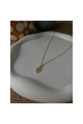 گردنبند نقره طلائی زنانه 925 عیار AS.CO DESIGN - کد 849470947