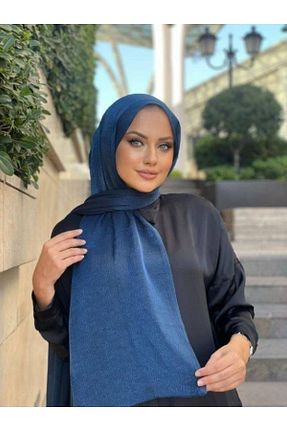 شال سرمه ای زنانه پلی استر haremscarfs - کد 658305860