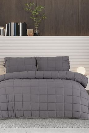 روتختی دونفره طوسی پنبه ای POMELO HOME - کد 837765937