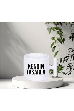 لیوان آب سفید پرسلن EYBaskı Tasarım - کد 849174285