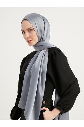 روسری طوسی پلی استر Saless - کد 823024237