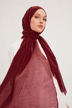 روسری قرمز پلی استر Saless - کد 702032398