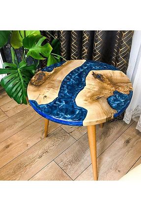 میز جلو مبلی آبی چوب FAVdecor - کد 728638874
