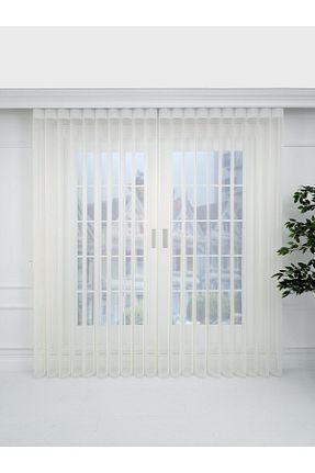 پرده توری سفید ریل دار Etulle - کد 331602390