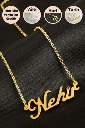 گردنبند جواهر زرد زنانه برنجی Bijuteri Net - کد 844907824
