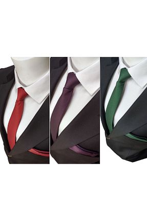 کراوات قرمز مردانه میکروفیبر Elegante Cravatte - کد 212643244