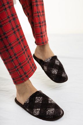 دمپائی خانگی قهوه ای زنانه پارچه ای diya shoes - کد 849241386
