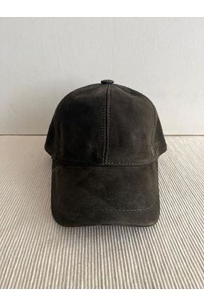 کلاه خاکی زنانه چرم خالص CosmoOutlet - کد 845353271