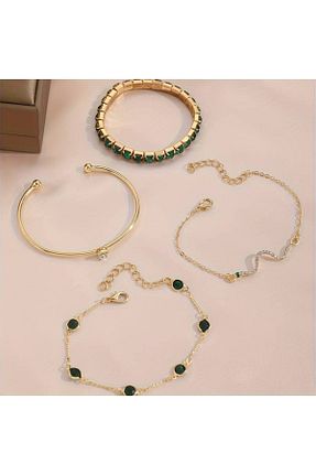دستبند جواهر رنگی زنانه سنگ طبیعی P Parla - کد 849320639
