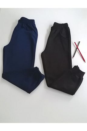 پائین تنه راحتی مشکی بچه گانه پنبه ای TONTİŞLER BEBEK VE ÇOCUK GİYİM - کد 235558385