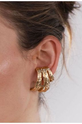 گوشواره جواهر طلائی روکش طلا MioArt - کد 843119926