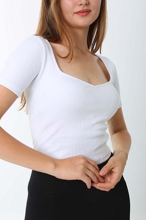 بلوز سفید زنانه ساده CHEISU - کد 639854058