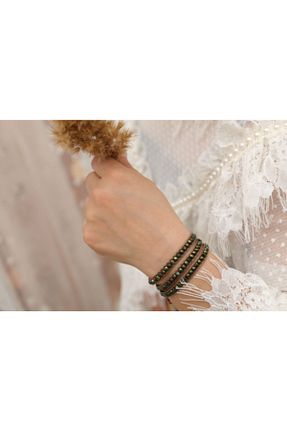 دستبند جواهر سبز زنانه منجق Cansu Akçay - کد 51770876