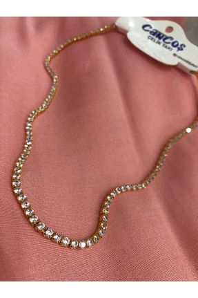 گردنبند استیل ( فولاد ) طلائی زنانه استیل (فولاد) Cancoş bijüteri - کد 373514665