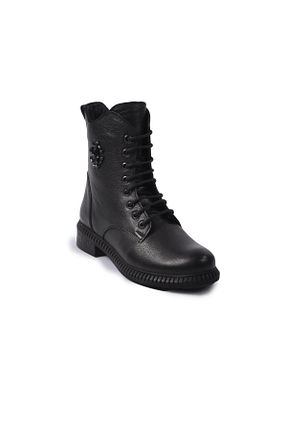 بوت / نیم بوت مشکی زنانه چرم خالص Castle Black - کد 71495622