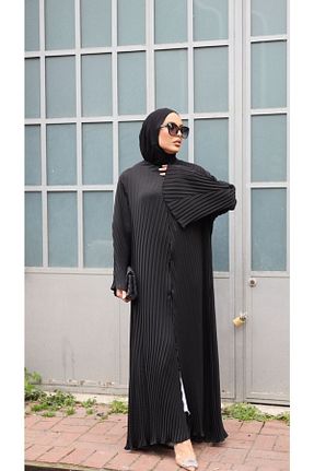 کلاه و ابایا مشکی زنانه پنبه ای Pieef - کد 734371904