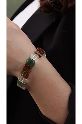 دستبند جواهر رنگی زنانه سنگ طبیعی CessNova - کد 808987037