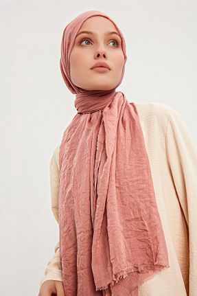 روسری صورتی پلی استر Saless - کد 406789287