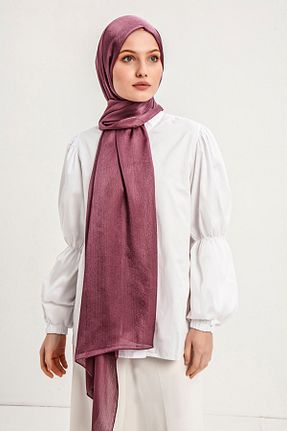 روسری صورتی پلی استر Saless - کد 406686372