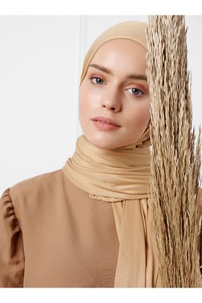 روسری بژ پنبه ای Genel Markalar - کد 58886260