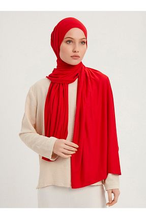 روسری قرمز پنبه ای Saless - کد 406698552