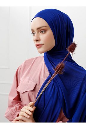 روسری سرمه ای پنبه ای Saless - کد 406701820