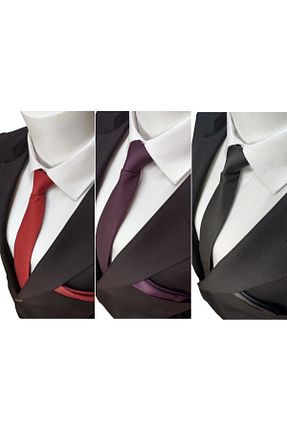 کراوات قرمز مردانه میکروفیبر Elegante Cravatte - کد 217056077